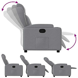 Acheter vidaXL Fauteuil inclinable - Gris clair