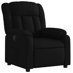 Fauteuil inclinable Noir Tissu - vidaXL