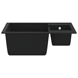 Acheter Évier de cuisine vidaXL - Noir Granit