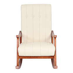 Acheter Mendler Fauteuil rocking chair - Crème