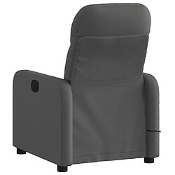 Acheter vidaXL Fauteuil de massage - Gris foncé tissu
