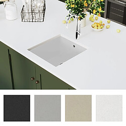 Avis vidaXL Évier Cuisine Granit Seul Lavabo Blanc