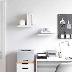 Avis vidaXL Étagères Flottantes Chêne et Blanc 40x23x3,8 cm