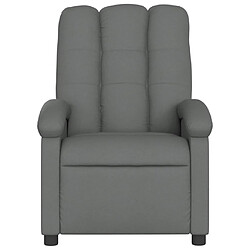 Avis vidaXL Fauteuil inclinable - Gris foncé tissu