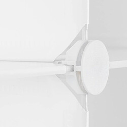 Helloshop26 Armoire étagère système rangement plastique - Blanc