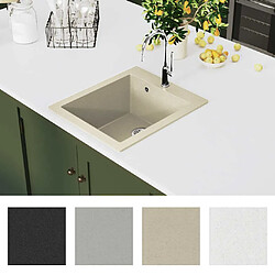 Avis Vidaxl Évier de Cuisine en Granit - Beige