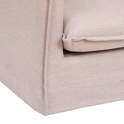 Pegane Fauteuil en PU/bois - Beige