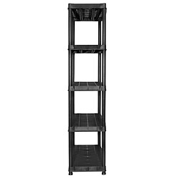 Acheter vidaXL Étagère de Rangement 5 Niveaux Noir 183 cm
