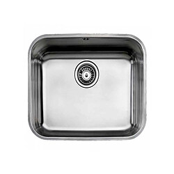 Teka Evier Simple Inox Evier de cuisine - Acier inoxydable - 1 cuve - Sous plan - Profondeur 20 cm