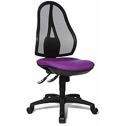 TOPSTAR Open Point SY - Violet Siège de bureau ergonomique - Finition maille respirante - Hauteur réglable - Sans accoudoirs - Garantie 3 ans