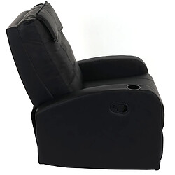 Avis Mendler Fauteuil relax similicuir - Noir