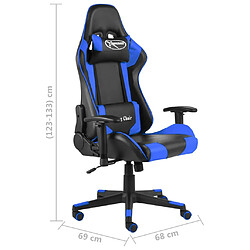 VidaXL Chaise de jeu Bleu PVC pas cher