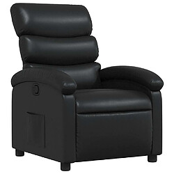 VidaXL Fauteuil inclinable - Noir