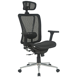 Fauteuil Bureau Métal et Tissu Pegane
