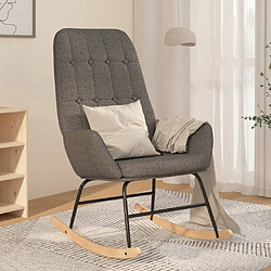 vidaXL Chaise à bascule - Gris clair