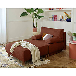 Bestmobilier Cristal Fauteuil Convertible Terracotta