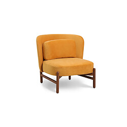 Acheter ICONIK INTERIOR Fauteuil rembourré en velours et bois - Brina Vert foncé