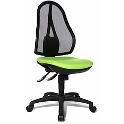 Topstar Siège de bureau Open Point SY - Vert Siège de bureau ergonomique - Maille respirante - Hauteur et inclinaison ajustables - Vert