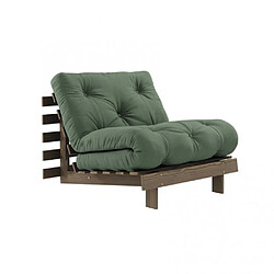 Inside 75 Fauteuil convertible futon ROOTS - Olive green
