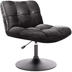 The home deco factory fauteuil industriel - Noir