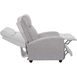 The Home Deco Factory Fauteuil Relaxation Dream - Gris Clair