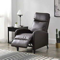 En.casa Fauteuil Relaxant Bregenz - Marron