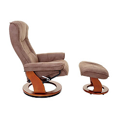 Mendler Fauteuil relaxation pivotant - Marron