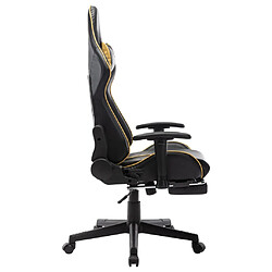 Avis vidaXL Chaise de jeu Noir et Doré