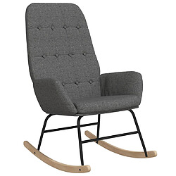 vidaXL Chaise à bascule - Gris clair
