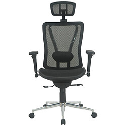 Fauteuil Bureau Métal et Tissu Pegane