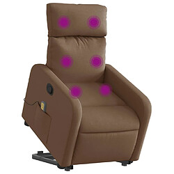 Avis VIDAXL Fauteuil de massage - Marron Tissu