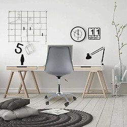 The Home Deco Factory Chaise à roulettes Kiruna Gris