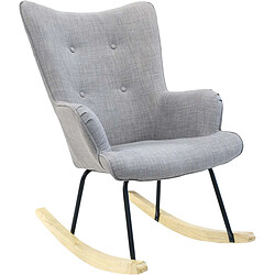 The Home Deco Factory Fauteuil à bascule - Gris