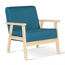 Idmarket MARKET Fauteuil ANDERS - Bleu canard