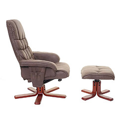 Mendler Fauteuil relax pivotant - Marron