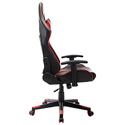Avis vidaXL Chaise de jeu - Noir Rouge