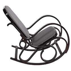 Mendler Fauteuil à bascule - Gris