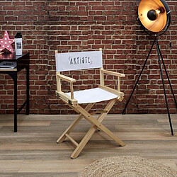 The Home Deco Factory Fauteuil régisseur - Blanc