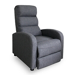 Fauteuil relax manuel Lasco tissu gris