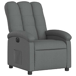 Acheter vidaXL Fauteuil Électrique Gris Foncé Tissu