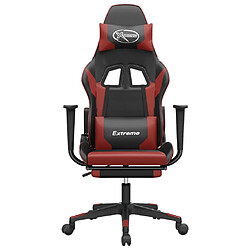 Avis VidaXL Chaise de Jeu - Noir/Rouge bordeaux