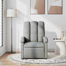 Avis vidaXL Fauteuil de massage inclinable - Gris clair