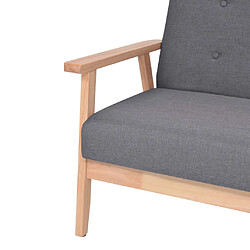 Acheter Helloshop26 Fauteuil design tissu - Gris foncé