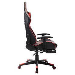 Avis VidaXL Chaise de Jeu - Noir/Rouge