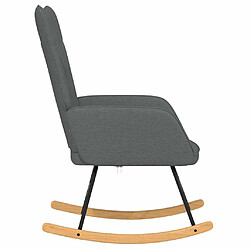 Acheter vidaXL Chaise à bascule - Gris foncé