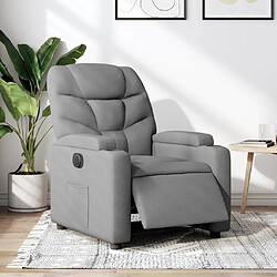 vidaXL Fauteuil inclinable - Gris clair