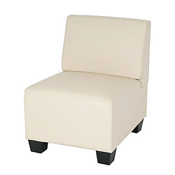 Mendler Fauteuil Lyon modulable - Crème