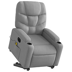 Avis vidaXL Fauteuil de massage électrique - Gris clair