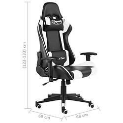 vidaXL Chaise de Jeu - Blanc pas cher