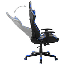 Avis VidaXL Chaise de jeu Noir/Bleu